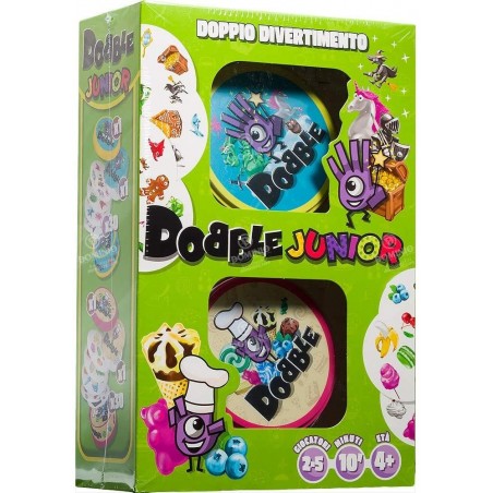 DOBBLE JUNIOR DOPPIO DIVERTIMENTO GIOCO  DI CARTE