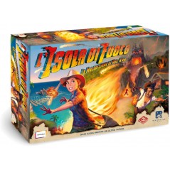 ASMODEE L ISOLA DI FUOCO LA MALEDIZIONE  DI VUL K AR GIOCO DA TAVOLO 