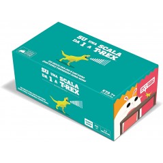 SU UNA SCALA DA 1 A T-REX GIOCO DI CARTE ASMODEE 