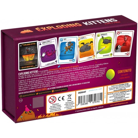 EXPLODING KITTENS PARTY PACK GIOCO DI CARTE ASMODEE 