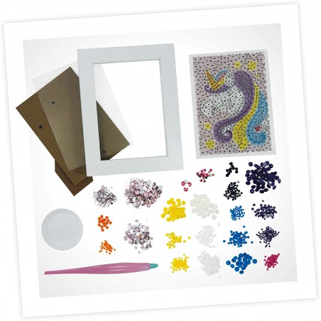 BE TEENS GLITTERS UNICORNO GIOCO DI PITTURA DIAMANTI BUKI