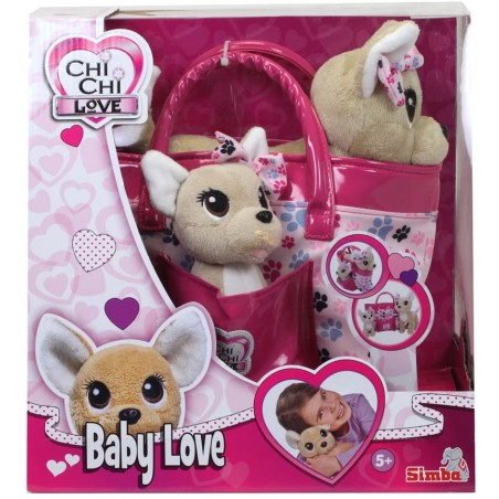CHI CHI LOVE BABY LOVE CAGNOLINI PELUCHE CON BORSETTA SIMBA 3178