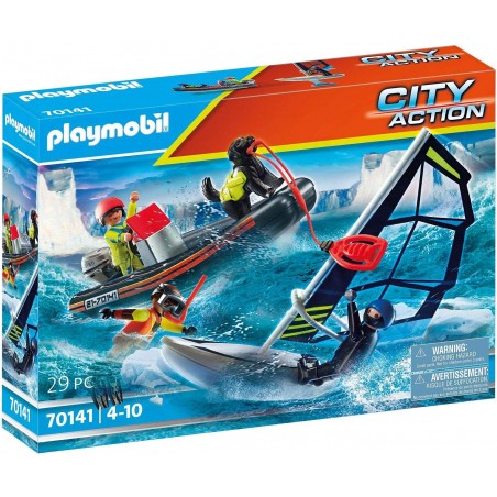 PLAYMOBIL CITY ACTION 70141 GOMMONE  DELLA GUARDIA COSTIERA 29 PEZZI