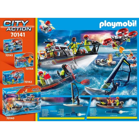 PLAYMOBIL CITY ACTION 70141 GOMMONE  DELLA GUARDIA COSTIERA 29 PEZZI