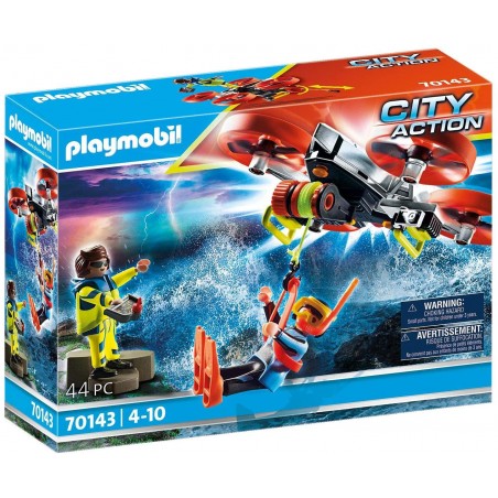 PLAYMOBIL 70143 CITY ACTION DRONE DI  SALVATAGGIO DELLA GUARDIA COSTIERA 
