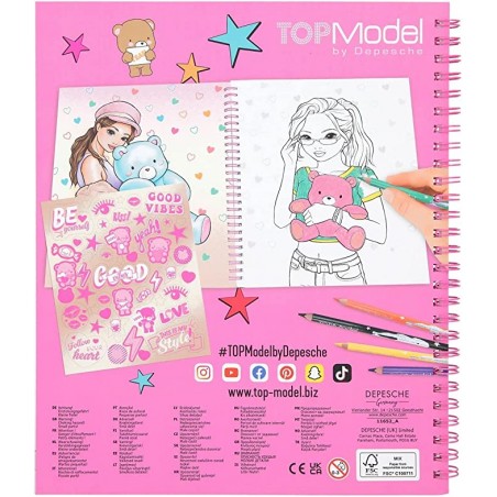 TOP MODEL COLOURING BOOK 