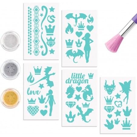 GLITTER TATTOO SET TOP MODEL 