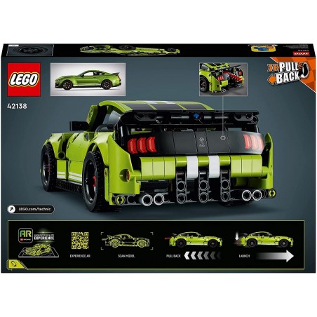 LEGO 42138 TECHNIC PULL BACK FORD MUSTAN G SHELBY GT500 PEZZI 544