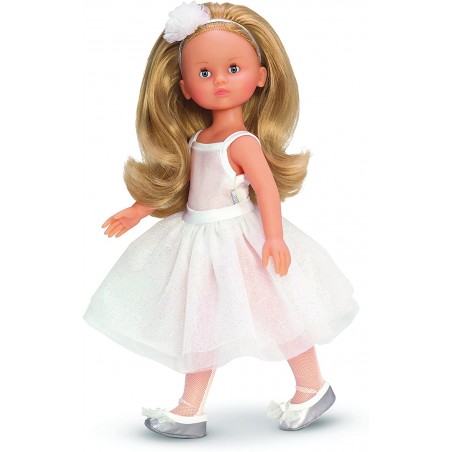 COROLLE BAMBOLA CAMILLE BALLERINA IN  BIANCO 33 CM