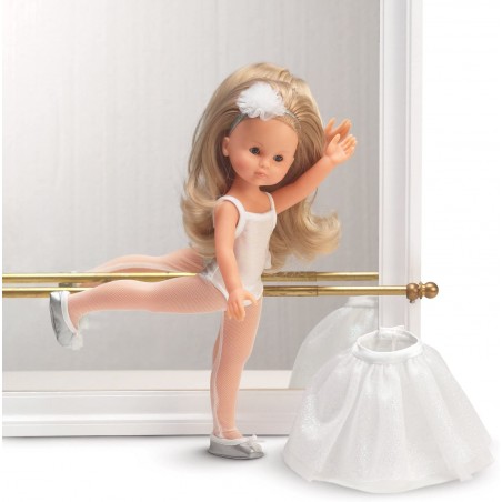 COROLLE BAMBOLA CAMILLE BALLERINA IN  BIANCO 33 CM