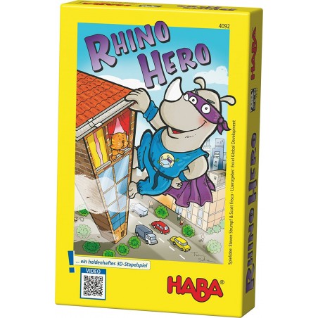 RHINO HERO HABA 4783 UN GIOCO EROICO TRIDIMENSIONALE