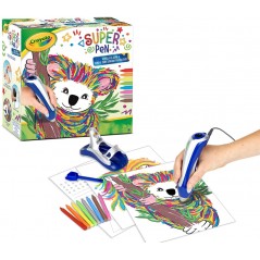 SUPER PEN KOALA SCIOGLI LA CERA E CREA  I TUOI DISEGNI IN RILIEVO CRAYOLA