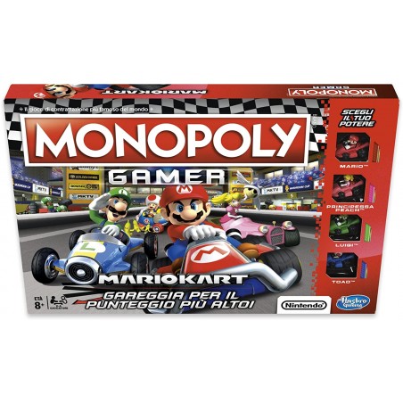 MONOPOLY GAMER MARIO KART HASBRO GAMING GIOCO DA TAVOLO