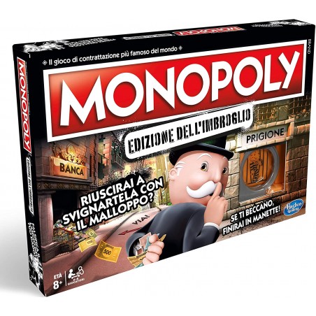 MONOPOLY EDIZIONE DELL'IMBROGLIO GIOCO  DA TAVOLO HASBRO GAMING