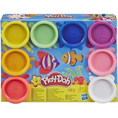 HASBRO PLAYDOH PACK RAINBOW 8 BARATTOLI 