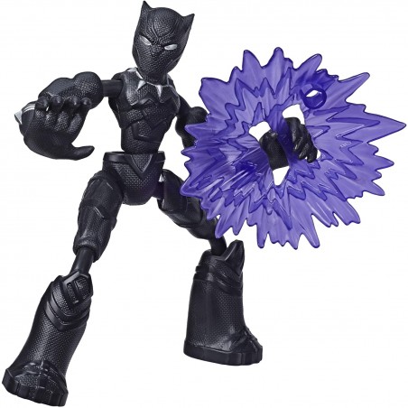 MARVEL AVENGERS BLACK PANTHER BEND AND  FLEX HASBRO
