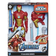 IRON MAN CON BLASTER TITAN HERO HASBRO E7380
