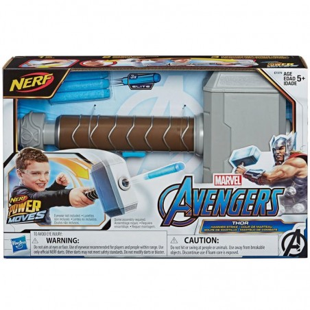 MARTELLO THOR NERF POWER MOVES MARVEL AVENGERS HASBRO E7379
