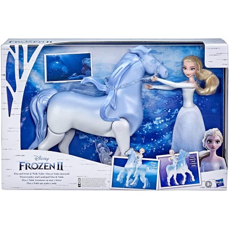 FROZEN II ELSA E IL CAVALLO NOKK  ELETTRONICO CHE NUOTA E CAMMINA