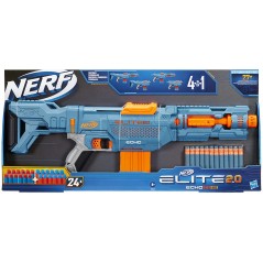 NERF ELITE 2.0 ECHO BLASTER CON  CARICATORE 4 IN 1 HASBRO E9533