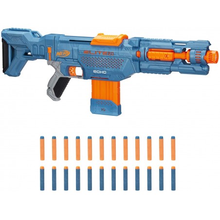NERF ELITE 2.0 ECHO BLASTER CON  CARICATORE 4 IN 1 HASBRO E9533