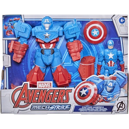 MARVEL AVERNGERS MECH STRIKE CAPITAN  AMERICA HASBRO