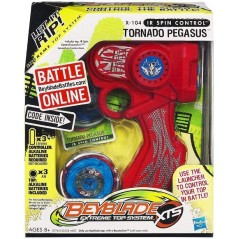BEYBLADE EXTREME TOP SYSTEM XTS X 104 IR SPIN CONTROL TORNADO PEGASUS