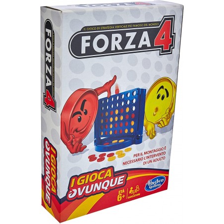 FORZA 4 GIOCO DA TAVOLO TASCABILE  HASBRO GAMING