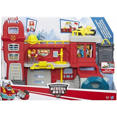 TRANSFORMERS RESCUE BOTS QUARTIER GENERA LE POMPIERI PLAYSKOOL HEROES HASBRO