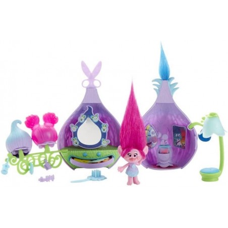 TROLLS SALONE DI BELLEZZA DI POPPY CON  12 ACCESSORI HASBRO B6559