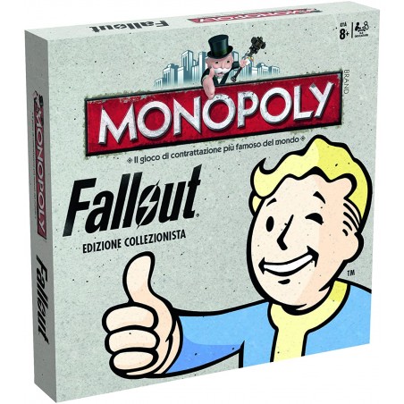 MONOPOLY FALLOUT WINNING MOVES GIOCO DA  TAVOLO EDIZIONE COLLEZIONISTA