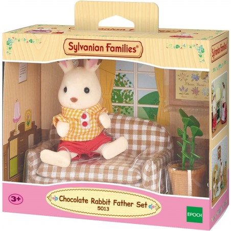 SYLVANIAN FAMILIES PAPA CONIGLIO CIOCCOLATO E DIVANO 5013