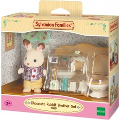SYLVANIAN FAMILIES FRATELLO CONIGLIO  CIOCCOLATO E BAGNO 5015