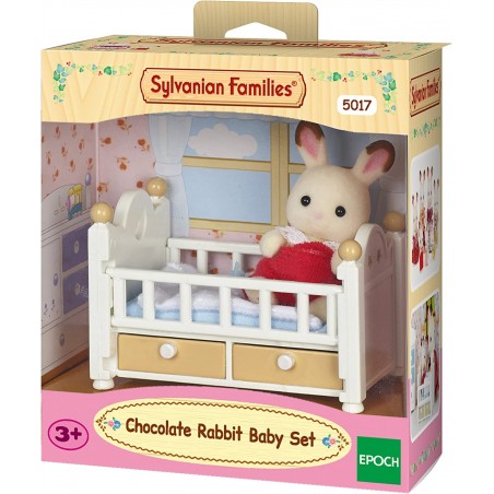 SYLVANIAN FAMILIES BEBE CONIGLIO CIOCCOLATO E LETTINO