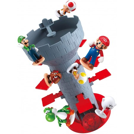 SUPER MARIO SHAKY TOWER BLOW UP GIOCO DA TAVOLO EPOCH GAMES