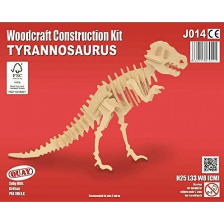 TIRANNOSAURO QUAY KIT COSTRUZIONE DI LEGNO