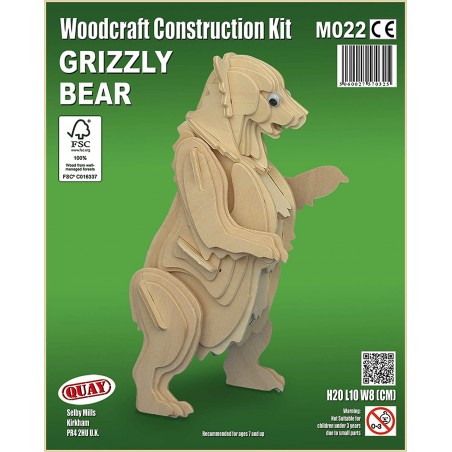 WOODGRAFT KIT COSTRUZIONE ORSO GRIZZLY  QUAY M022