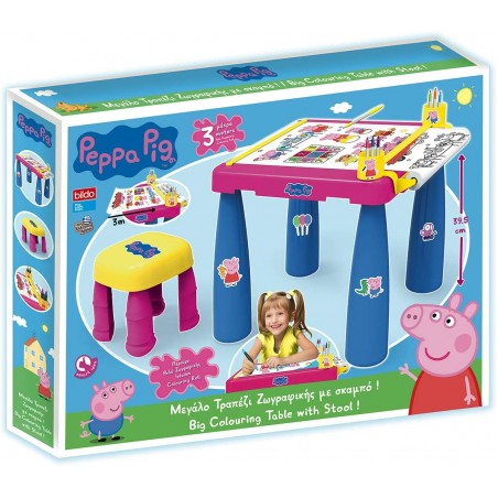 TAVOLINO CON SGABELLO PEPPA PIG BILDO 