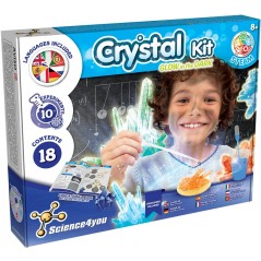 CRYSTAL KIT FABBRICA DEI CRISTALLI GLOW  IN THE DARK SCIENCE4YOU
