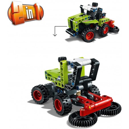 LEGO 42102 TECHNIC MINI CLAAS XERION  TRATTORE TRASFORMABILE IN MIETITREBBIA