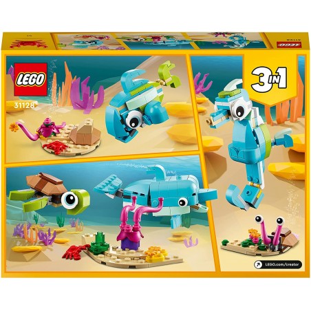 LEGO 31128 CREATOR 3 IN 1 DELFINO E  TARTARUGA