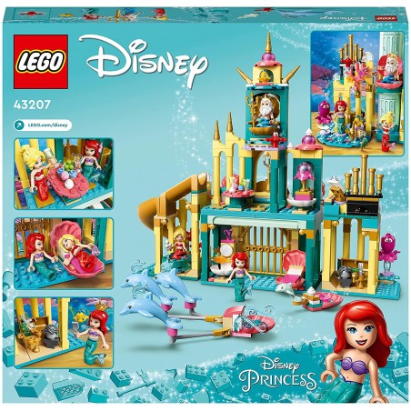 LEGO 43207 DISNEY PRINCESS IL PALAZZO  SOTTOMARINO DI ARIEL