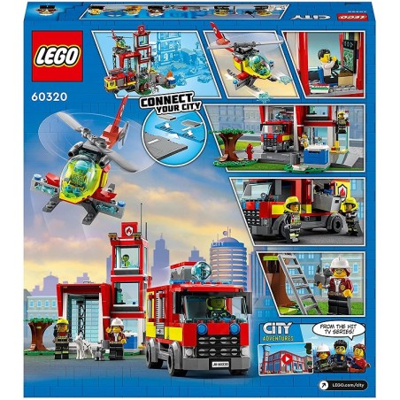 LEGO 60320 CITY FIRE CASERMA DEI POMPIER I PEZZI 540