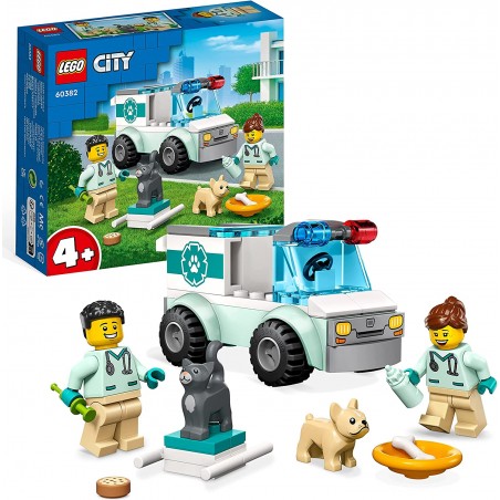LEGO 60382 CITY FURGONCINO DI SOCCORSO DEL VETERINARIO