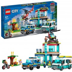 LEGO 60371 CITY QUARTIER GENERALE VEICOLI D EMERGENZA