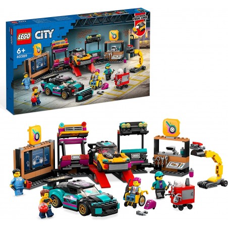 LEGO 60389 CITY GARAGE AUTO  PERSONALIZZATO