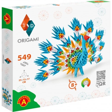 ORIGAMI 3D PAVONE 549 PEZZI ALEXANDER 