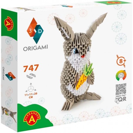 ORIGAMI 3D CONIGLIO 747 PEZZI KREATIVA