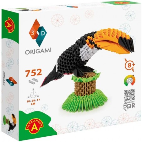 ORIGAMI 3D TUCANO 752 PEZZI  