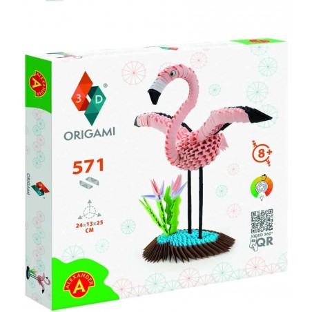 ORIGAMI 3D FLAMINGO 571 PEZZI KREATIVA